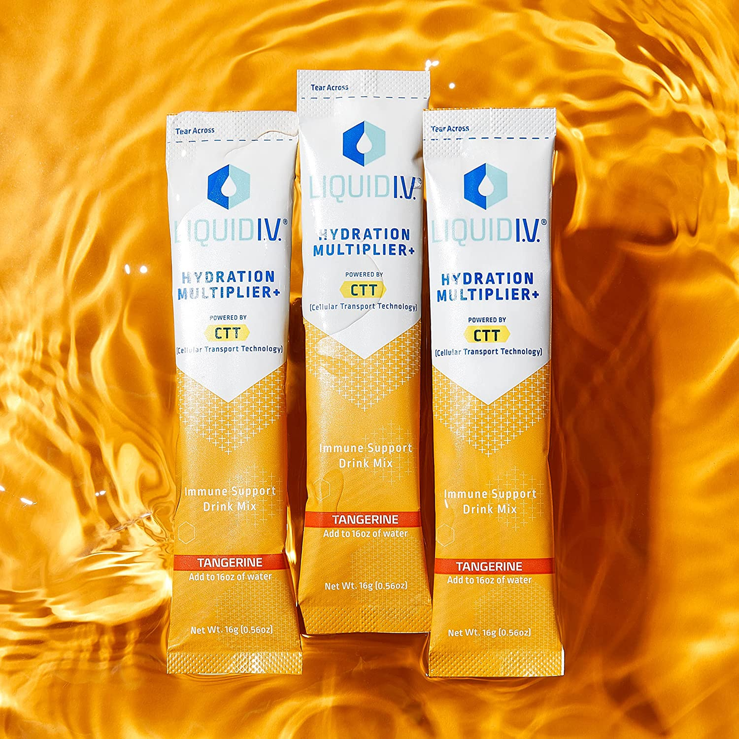 Hydration Multiplier + Immune Support, Easy Open Packets, Fresh Tangerine Flavor | 14 Sticks