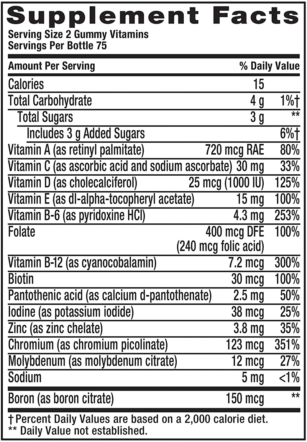 Vitafusion Gummy Vitamins for Men, Berry Flavored Daily Multivitamins for Men, 150 Count