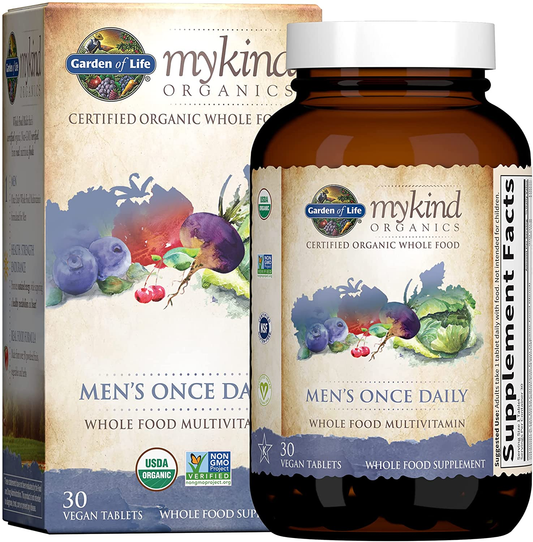 Multivitamin for Men - Mykind Organic Men'S Once Daily Whole Food Vitamin Supplement Tablets , Vegan, 30 Count