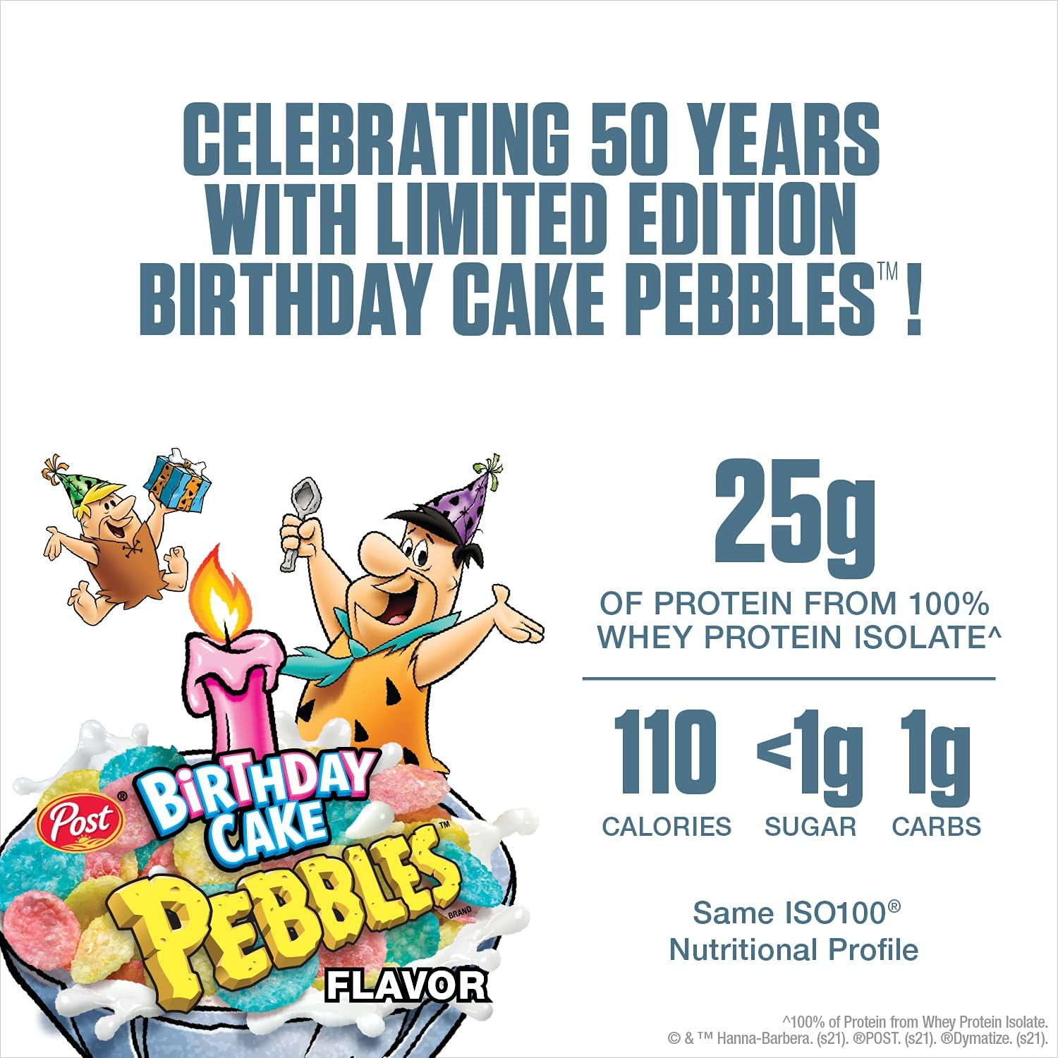 ISO100 Hydrolyzed Protein Powder, 100% Whey Isolate Protein, 25G of Protein, 5.5G Bcaas, Gluten Free, Fast Absorbing, Easy Digesting, Birthday Cake, 1.6 Pound (Packaging May Vary)