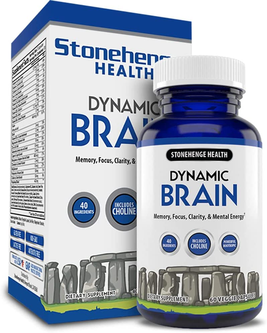 Dynamic Brain Supplement – Memory, Focus, & Clarity– Formulated with 40 Unique Nootropic Ingredients Including Phosphatidylserine, Bacopa Monnieri, and Huperzine A