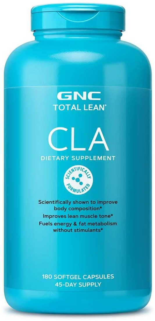 Total Lean CLA | Improve Body Composition & Lean Muscle Tone, Fuels Fat Metabolism & Energy without Stimulants | Gluten Free | 180 Softgels