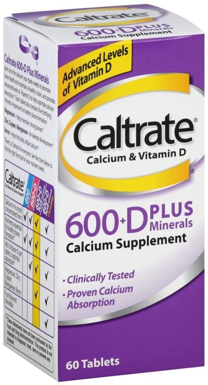 Calcium & Vitamin D3 Supplement 600+D3 plus Minerals Chewable Tablet, 600Mg