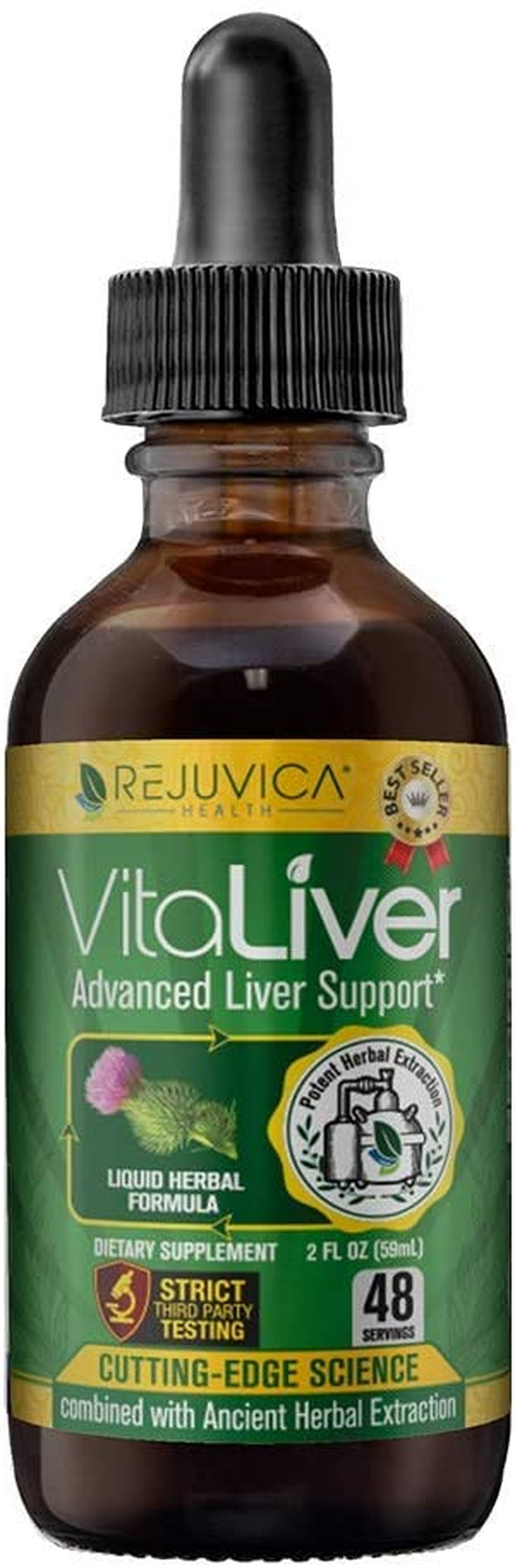 Vitaliver - Advanced Liver Support Supplement - Liquid Delivery for Better Absorption - Milk Thistle, Artichoke, Chanca Piedra, Dandelion & More!