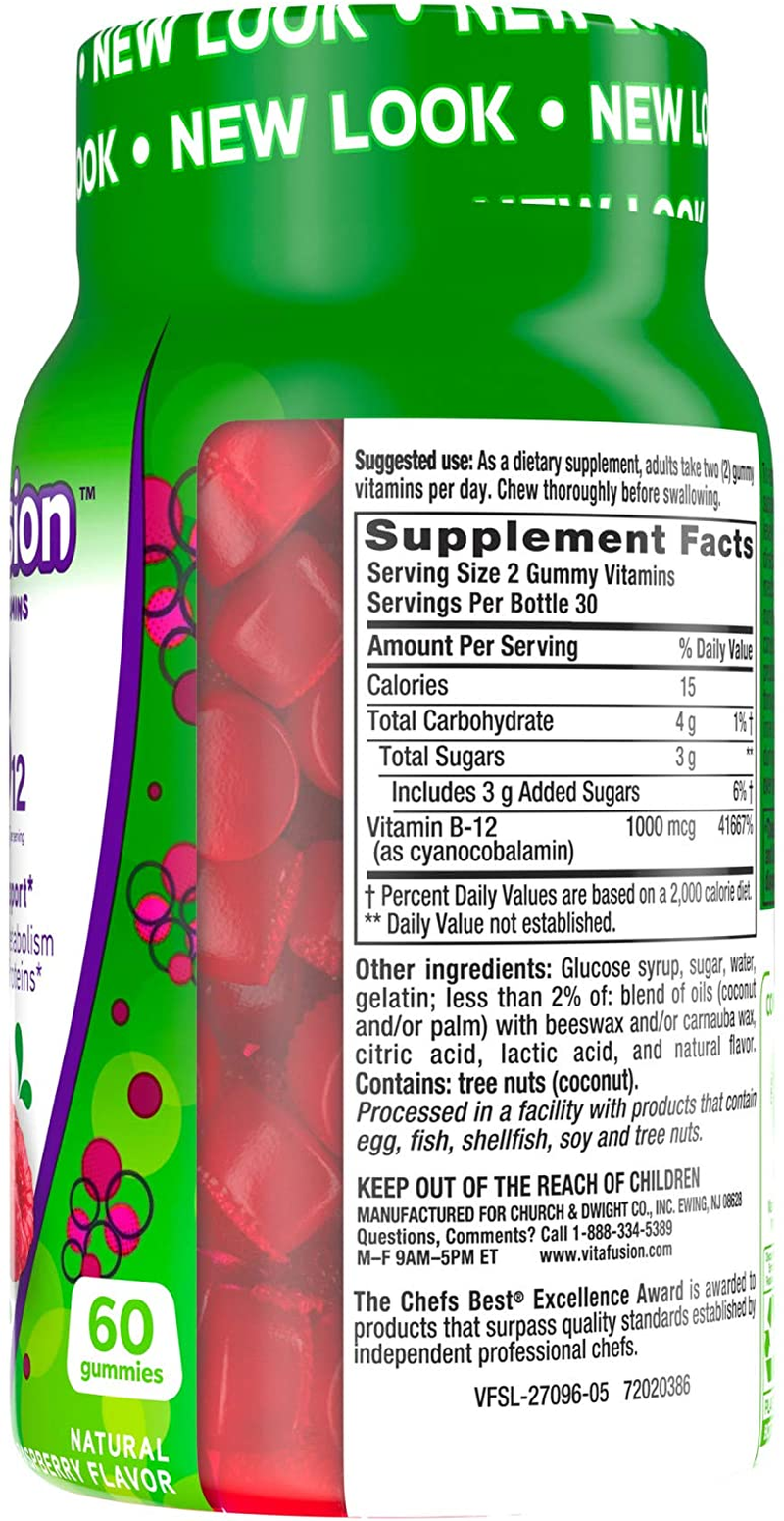 Vitamin B-12 1000 Mcg Gummy Vitamins, 60Ct