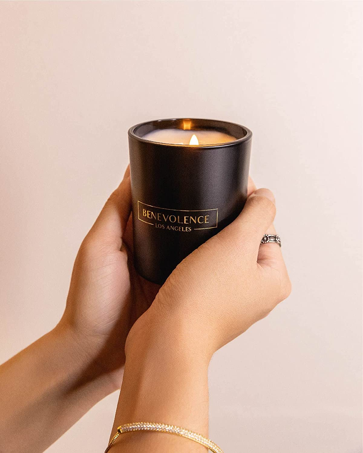 Premium Bergamot & Jasmine Candle | Highly Scented Candles for Home | 6 Oz 35 Hour Burn, All Natural Soy Candles | Aromatherapy Bergamot Candles with Matte Black Glass Gift Box