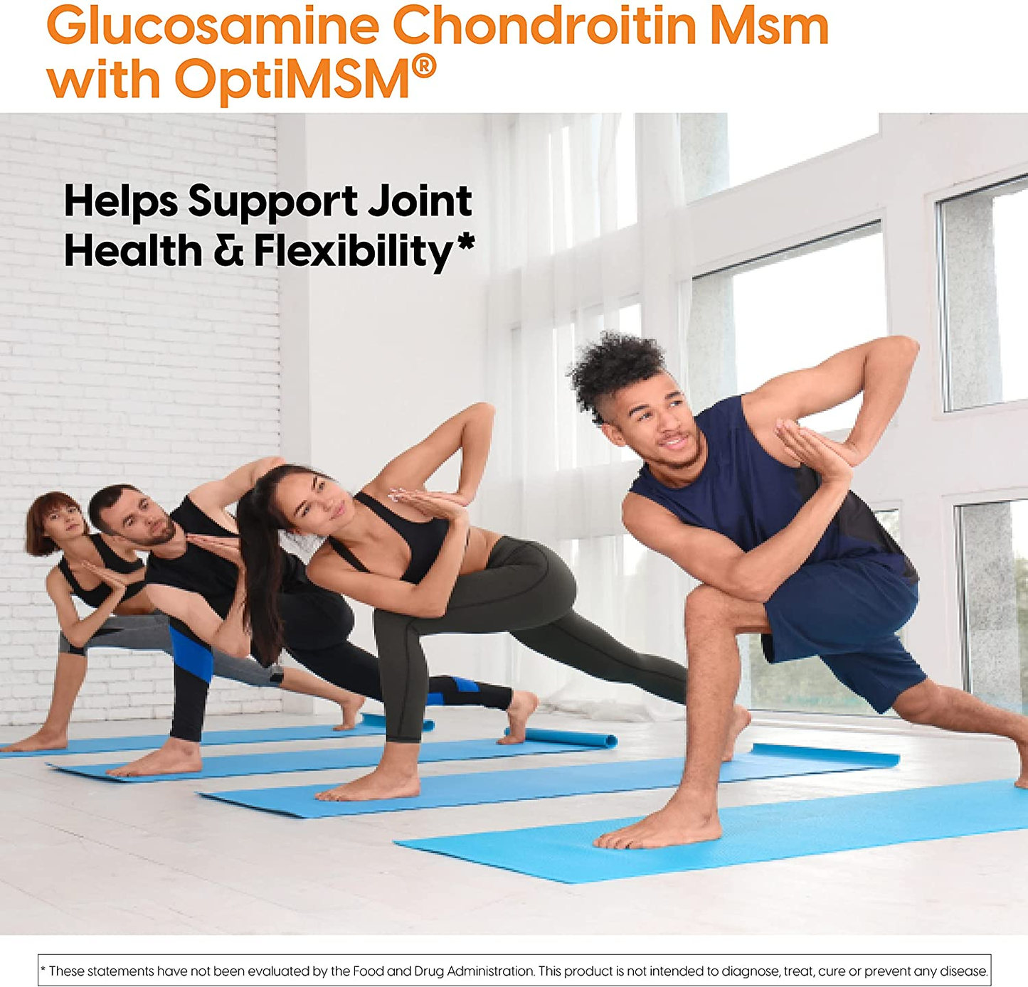 Glucosamine Chondroitin Msm with Optimsm Capsules, Supports Healthy Joint Structure, Function & Comfort, Non-Gmo, Gluten Free, Soy Free, 120 Count (Pack of 1)