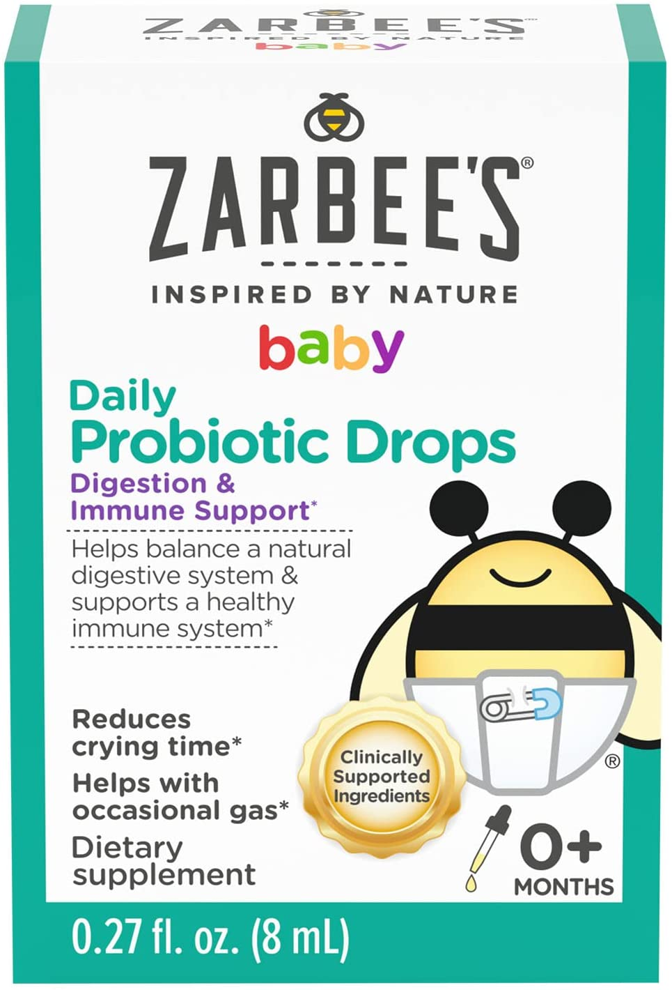 Baby Daily Probiotic Drops, 0.27 Fl. Ounces