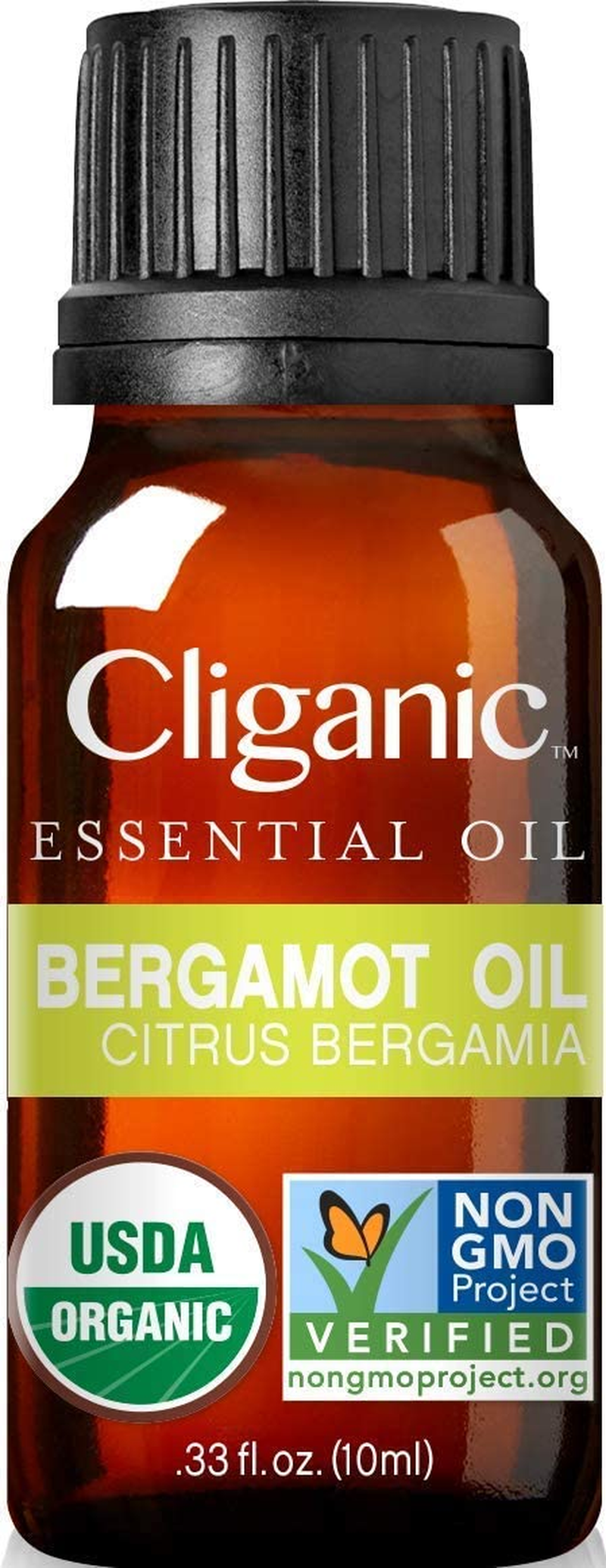 Organic Bergamot Essential Oil, 100% Pure Natural for Aromatherapy | Non-Gmo Verified