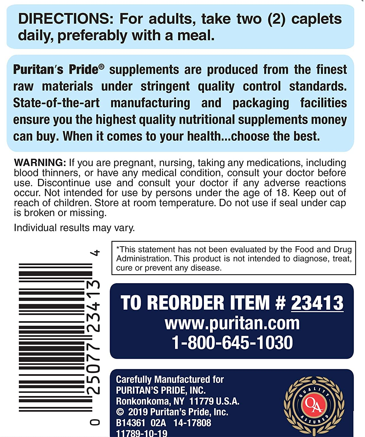 Puritans Pride Triple Strength Glucosamine, Chondroitin and Msm Joint Soother, 360 Count