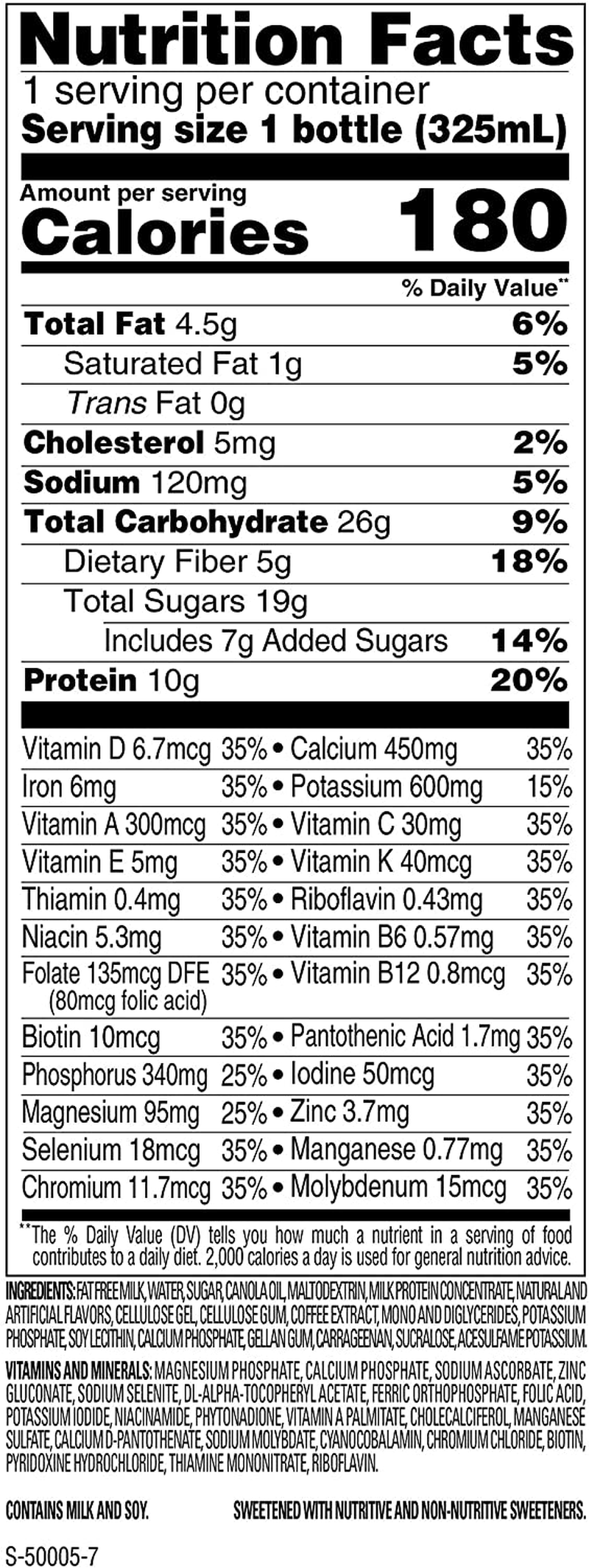 Meal Replacement Shake, Original Cappuccino Delight, 10G of Ready to Drink Protein for Weight Loss, 11 Fl. Oz Bottle, 8 Count