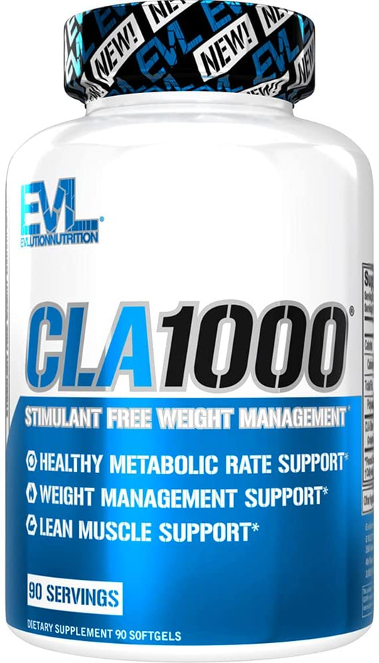 Nutrition CLA 1000, Conjugated Linoleic Acid, Weight Loss Supplement, Metabolism Support, Stimulant-Free (90 Servings)