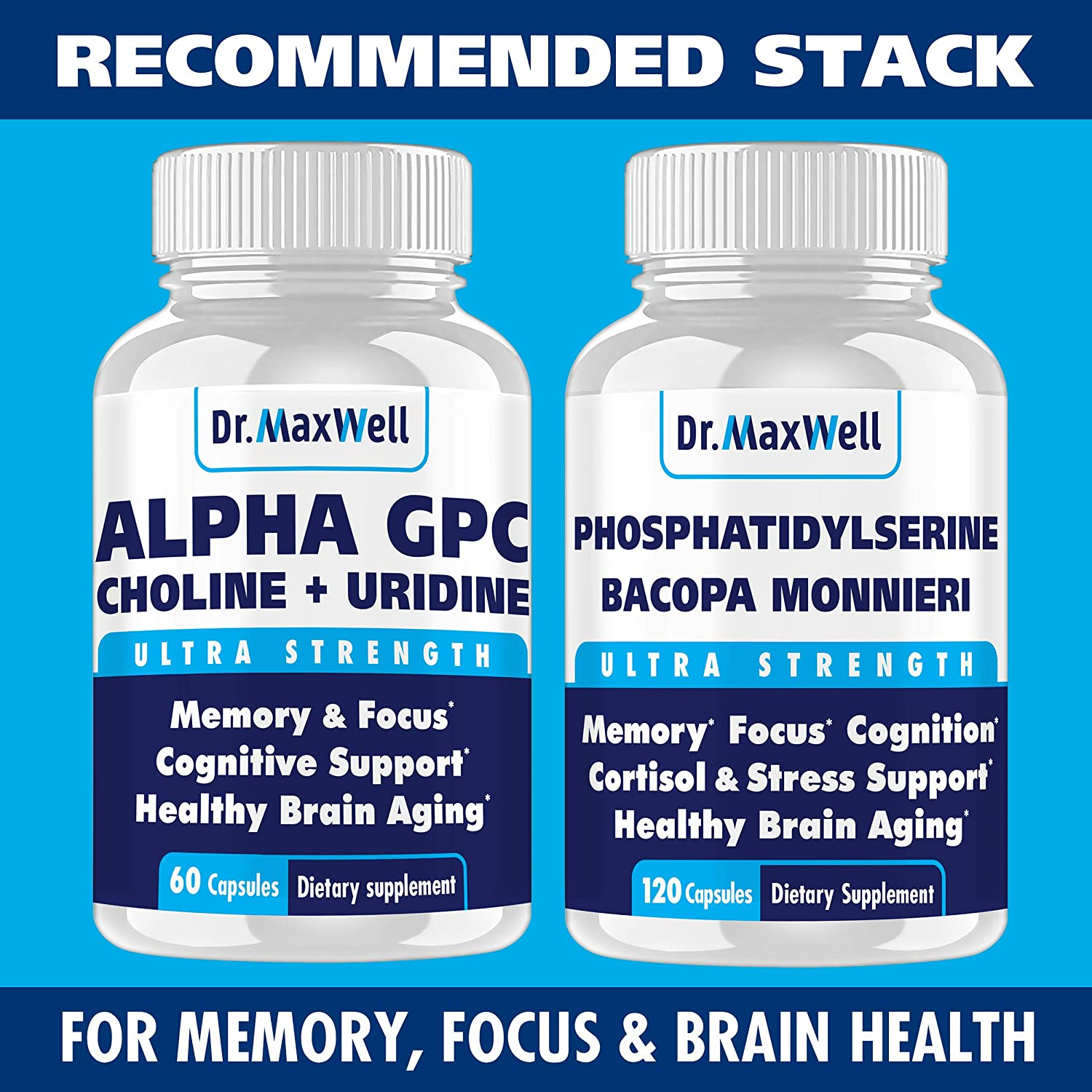 Alpha GPC 600Mg + Uridine, a Choline Enhancer. Better than Alpha-Gpc or Uridine Аlone. Best Alpha GPC Choline: 2In1, Soy Free, No Fillers, USA. Best Choline Form, 60 Pills, Money Back Guarantee