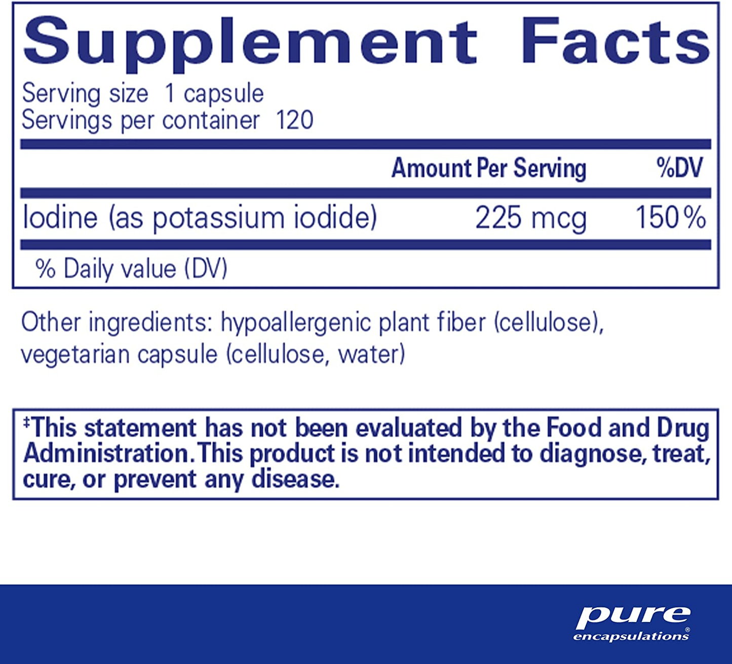 Iodine | Supplement to Support the Thyroid and Maintain Healthy Cellular Metabolism* | 120 Capsules