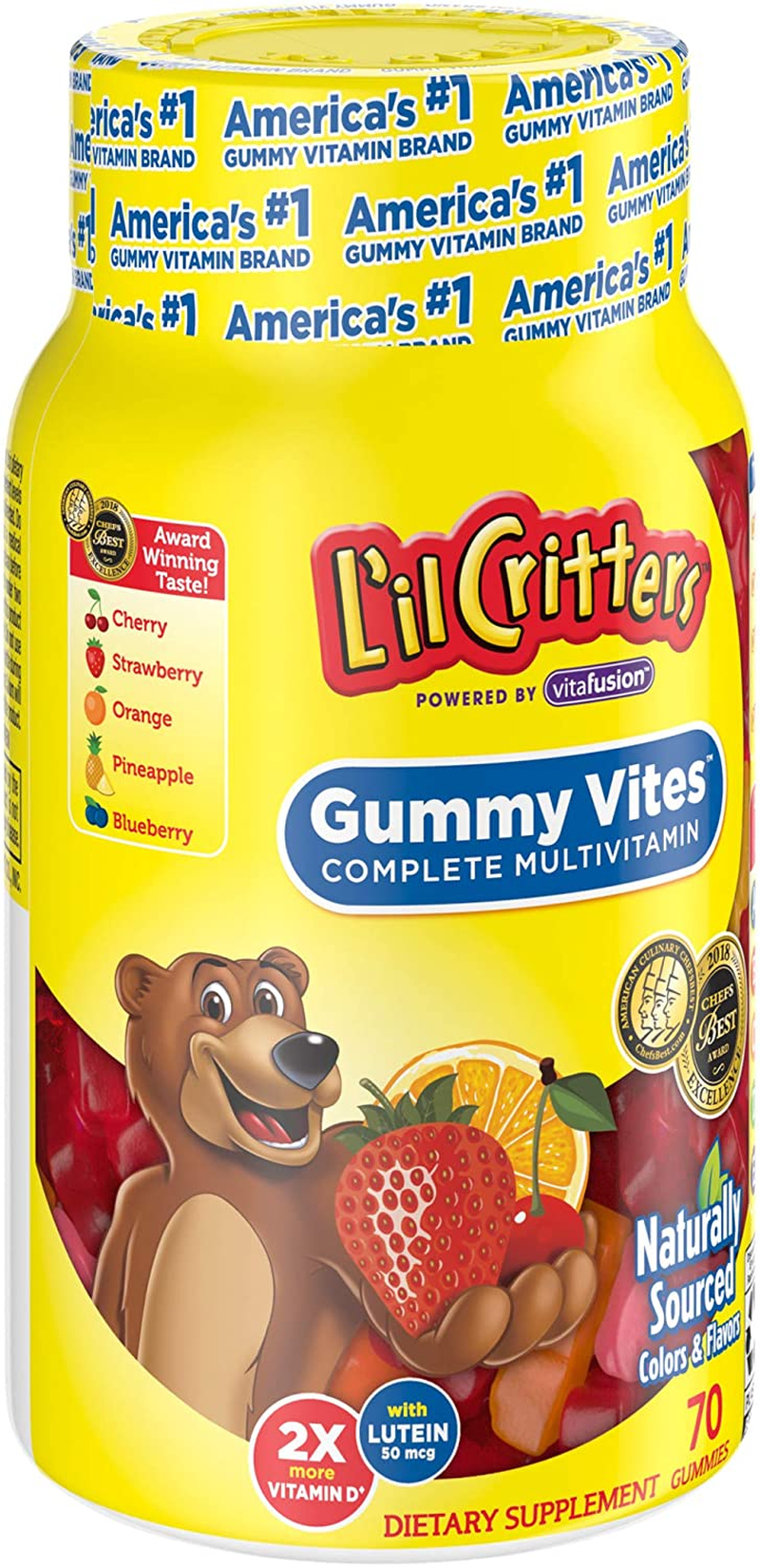 L'Il Critters Gummy Vites, 70 Ct