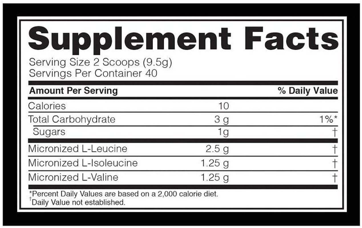 Instantized BCAA Powder, Keto Friendly Branched Chain Essential Amino Acids, 5000Mg, Fruit Punch,13.40 Oz, 40 Servings (Packaging May Vary)