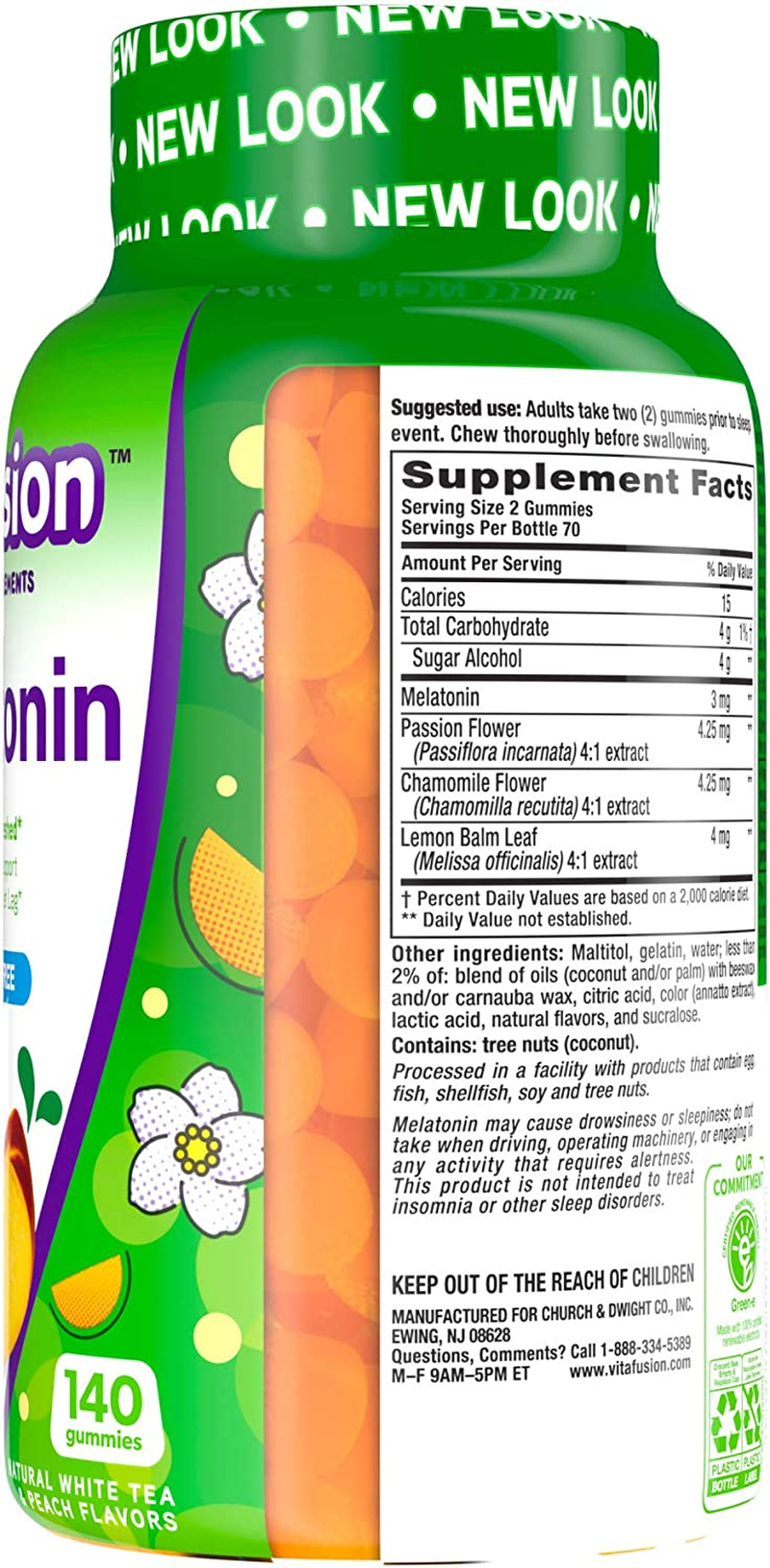 Melatonin Gummy Vitamins, 140 Ct Gummies