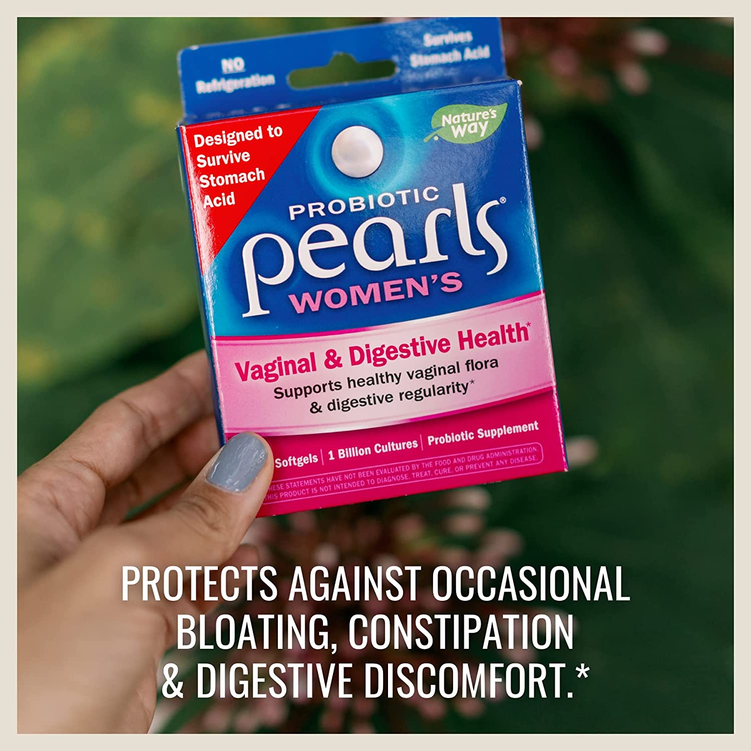 Probiotic Pearls for Women, Vaginal and Digestive Health Support*, Protects against Occasional Constipation and Bloating* Relief, 30 Softgels