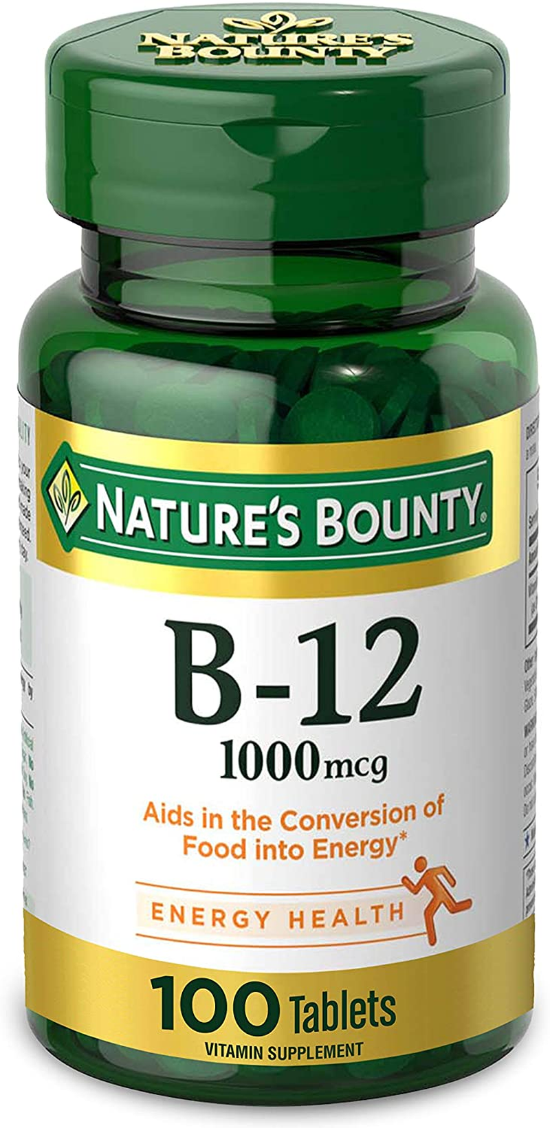 Vitamin B12 by , Vitamin Supplement, Supports Energy Metabolism and Nervous System Health, 1000Mcg, 100 Tablets