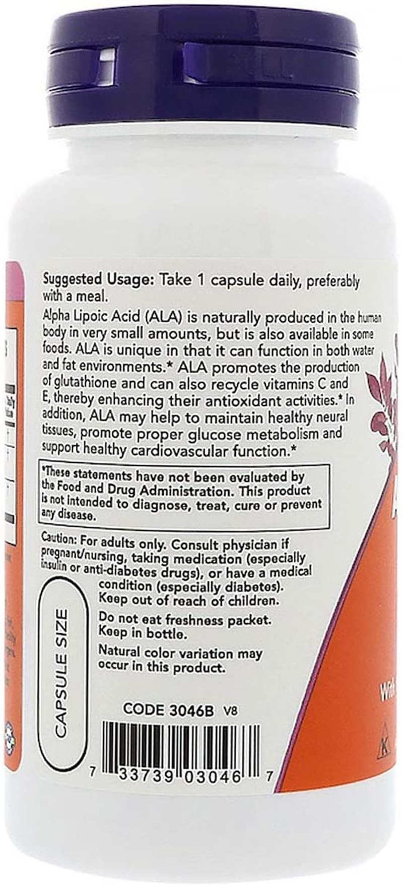 Supplements, Alpha Lipoic Acid 600 Mg with Grape Seed Extract & Bioperine®, Extra Strength, 120 Veg Capsules