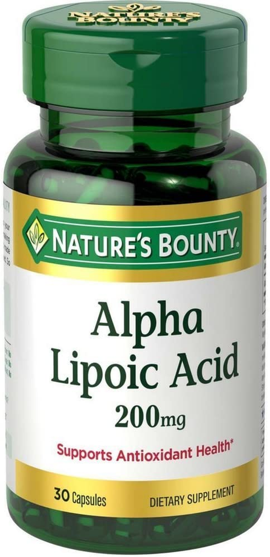 Alpha Lipoic Acid 200 Mg 30 Capsules