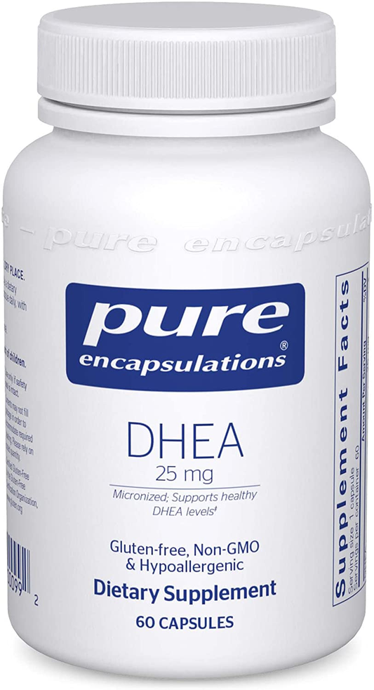 DHEA 25 Mg | Supplement for Immune Support, Fat Burning, and Hormone Balance* | 60 Capsules