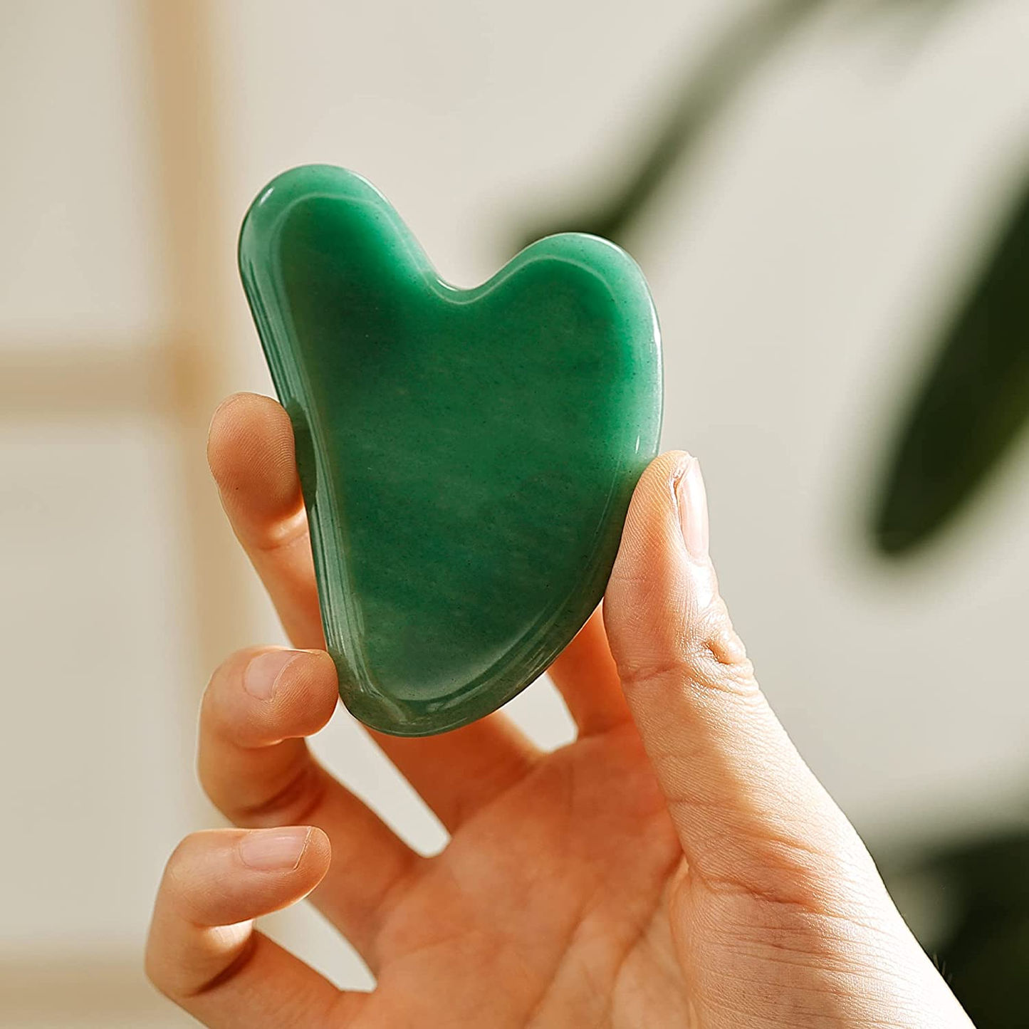 Gua Sha,Natural Jade Gua Sha, Guasha Tool for Face, Gua Sha Facial Tools Body Massage Tool Skin Care SPA Acupuncture