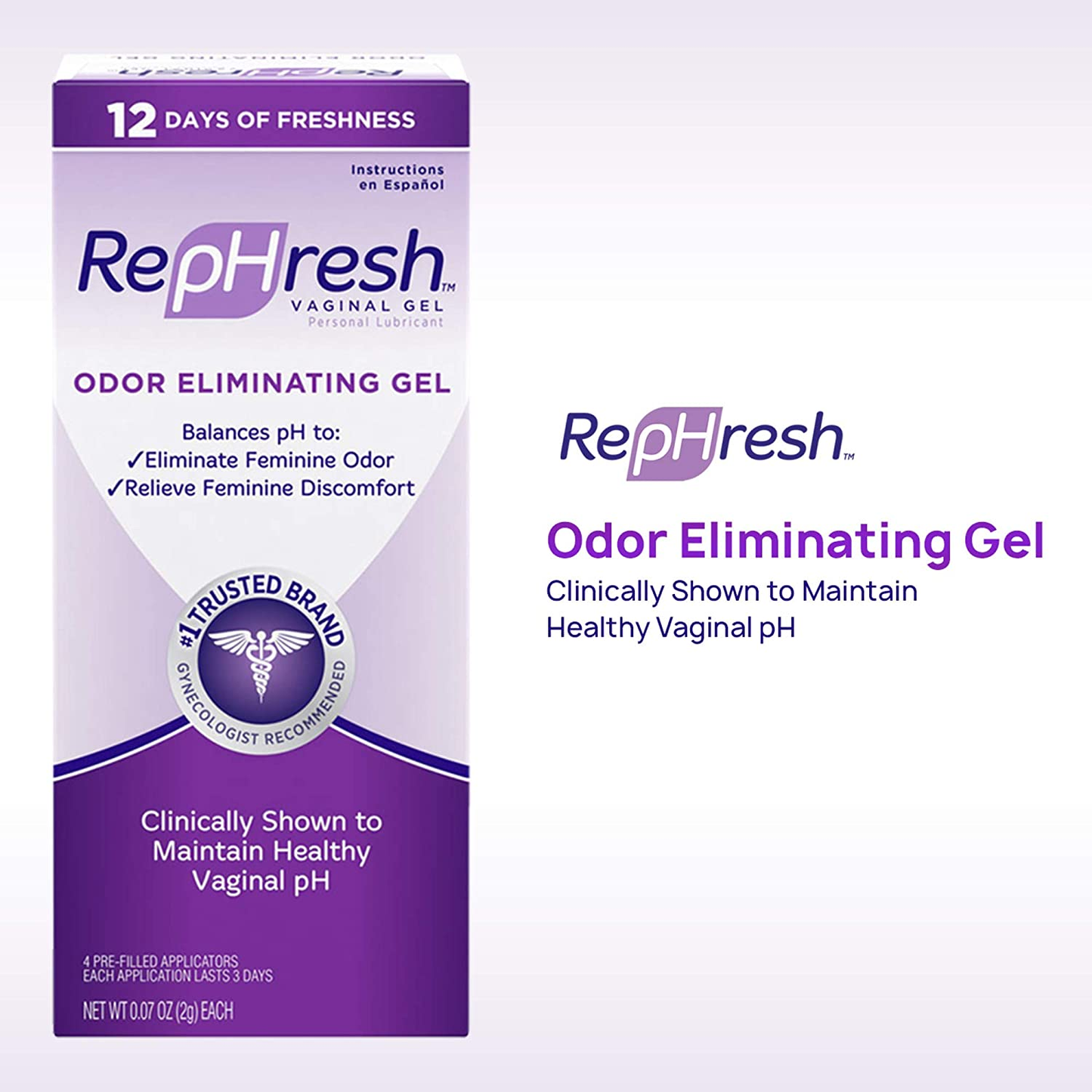 Odor Eliminating Vaginal Gel, 4Ct (0.07Oz)