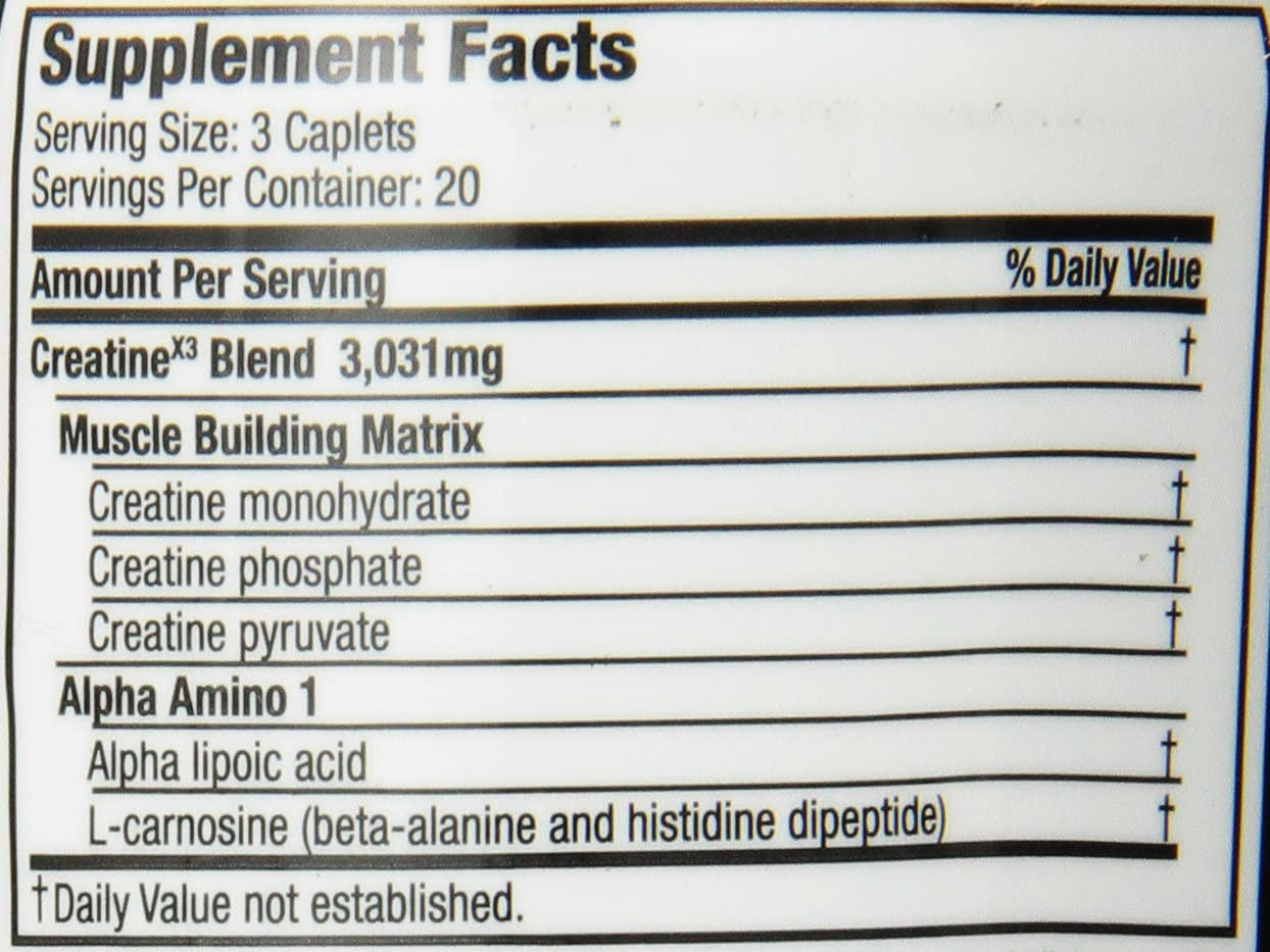 Creatine Pills |  Post Workout X3 Creatine Capsules | Creatine Monohydrate Blend | Muscle Recovery & Muscle Builder for Men & Women | Creatine Supplements | Creatina Monohidratada, 20 Servings