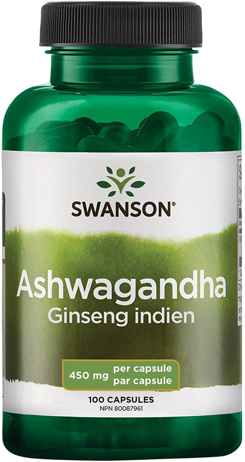 Ashwagandha Powder Supplement-Ashwagandha Root & Aerial Parts Supplement Promoting Stress Relief & Energy Support-Ayurvedic Supplement for Natural Wellness (100 Capsules, 450Mg Each)