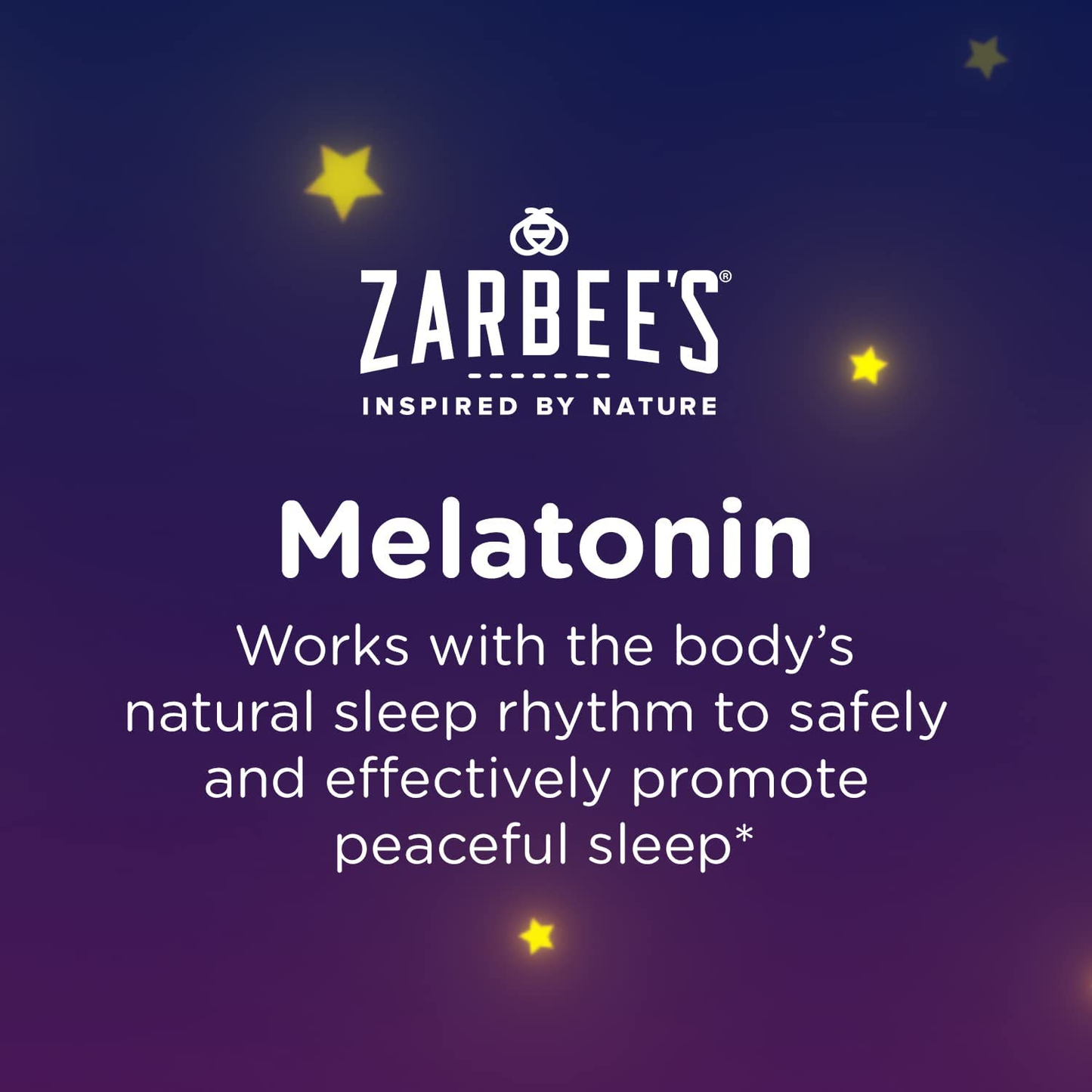 Zarbee'S Kids Melatonin, Chewable Children’S Sleep Supplement, Drug-Free & Effective Nighttime Support, Natural Grape Flavor, 30 Ct