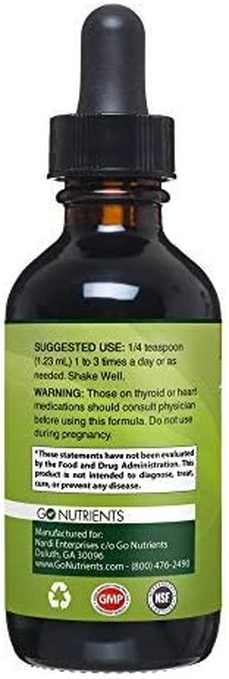 Thyroid Edge - Organic Thyroid Support Supplement & Metabolism Booster for Improved Energy & Focus with Stinging Nettle, Kelp, Bladderwrack & More - 2 Oz