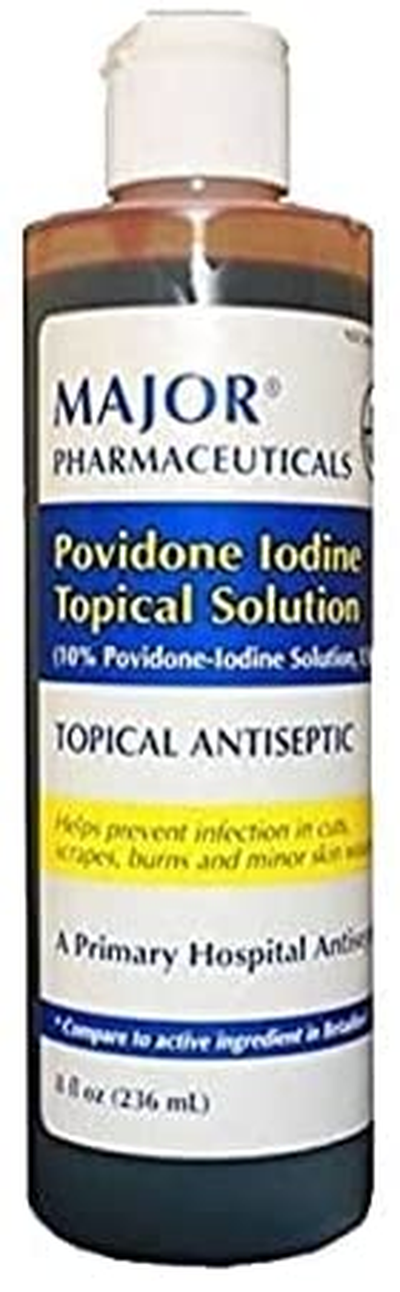 Povidone Iodine 10% Unflavored Solution, 8 Fl Oz