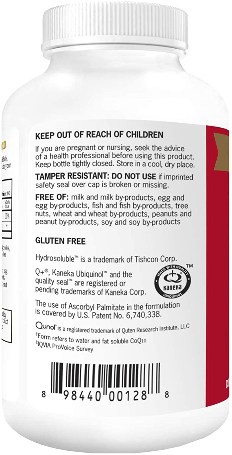 Mega Ubiquinol Coq10 100Mg, Superior Absorption, Patented Water and Fat Soluble Natural Supplement Form of C0Q10, Antioxidant for Heart Health, 60 Count (Pack of 1) Softgels