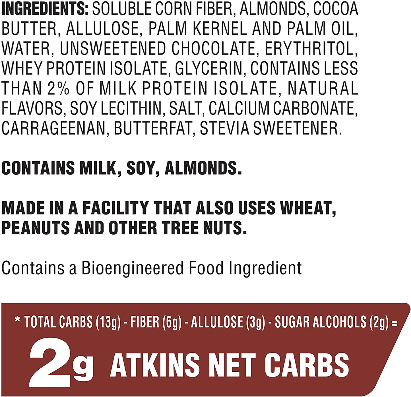 Atkins Keto Caramel Almond Clusters, Keto-Friendly, 8 Count