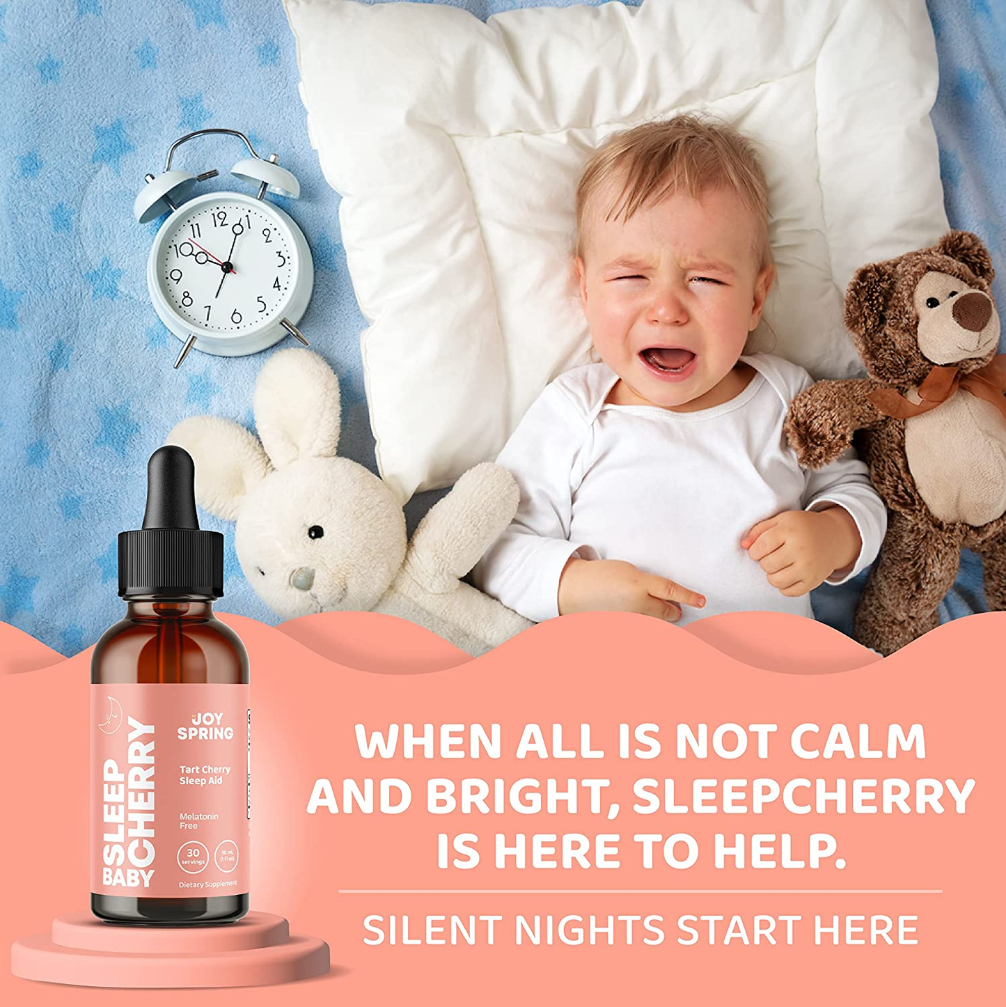 Natural Sleep Support for Babies - Herbal Baby Sleep Formula for Peaceful Sleep - Sleep Drops for Babies - Infant Sleep Support for Toddlers 1-3