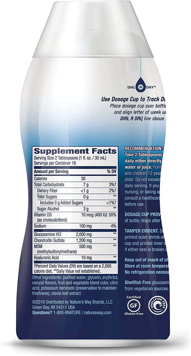 Joint Movement Glucosamine Fast Absorbing, 16 Day Supply, 16 Ounces (480 Ml), Natural Berry (Packaging May Vary)