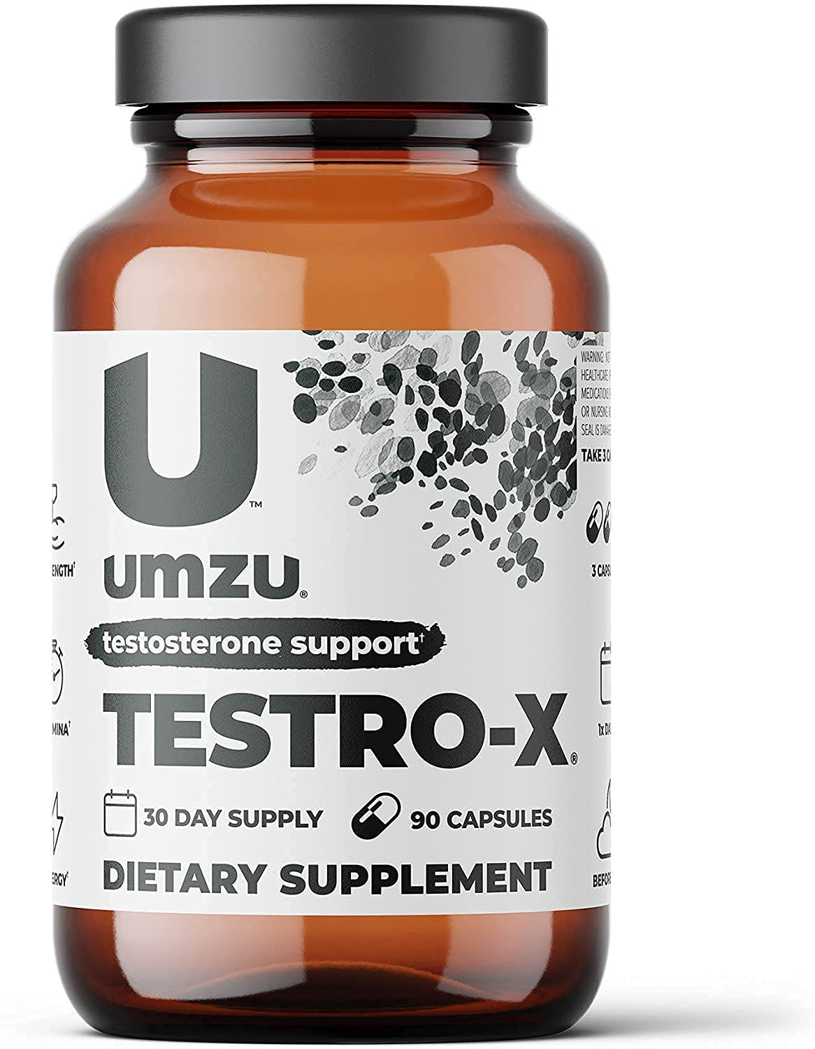 Testro-X - 30 Day Supply - Natural T Booster - Natural Formula - Promote Proper Hormonal Function - Support Healthy Males