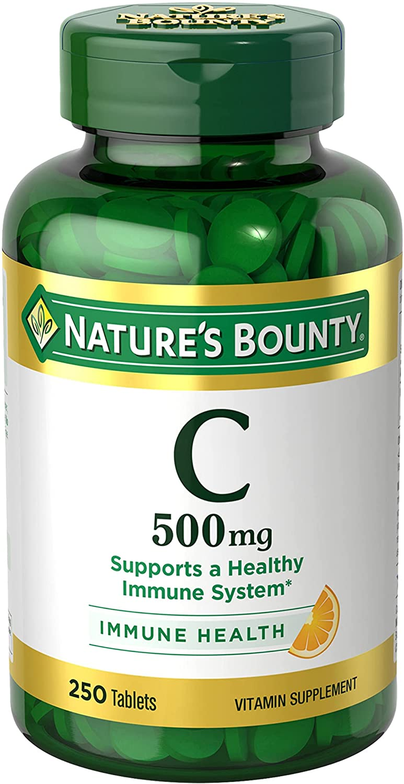 Nature’S Bounty Vitamin C, Immune Support, Tablets, 500Mg, 250 Ct