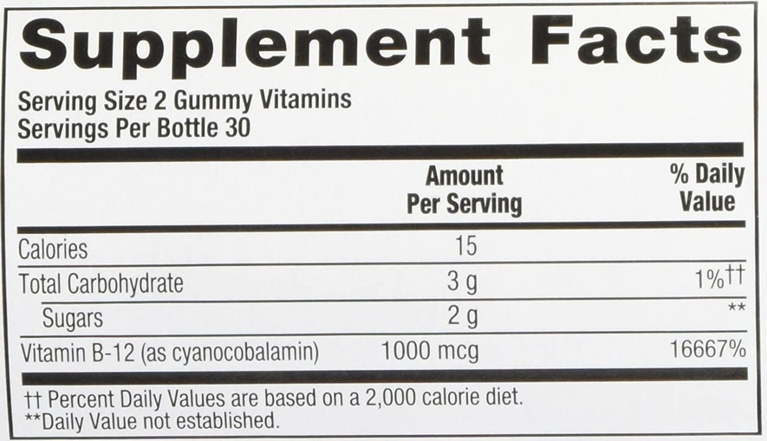 Vitamin B-12 1000 Mcg Gummy Vitamins, 60Ct