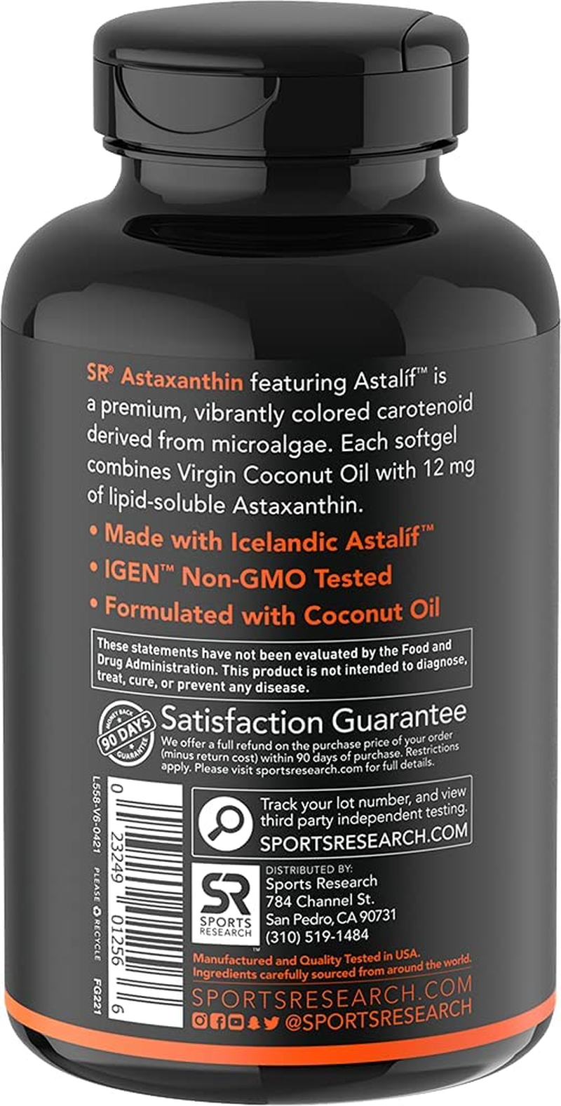 Triple Strength Astaxanthin Supplement from Algae W/ Organic Coconut Oil - Natural Support for Skin & Eye Health - Non-Gmo & Gluten Free - 12Mg, 60 Softgels for Adults - 2 Month Supply