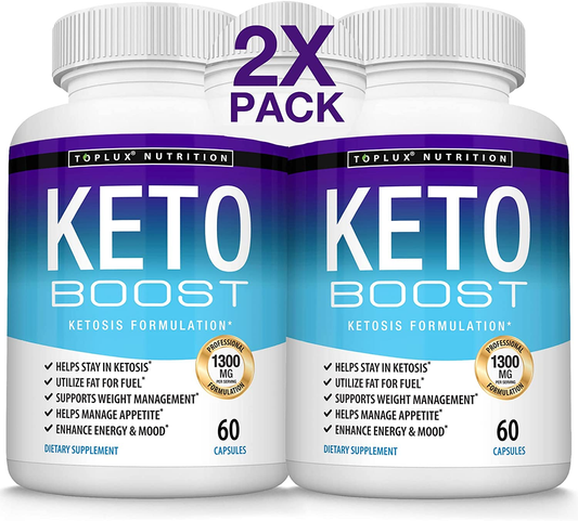 Keto Boost Diet Pills Ketosis Supplement - Natural Exogenous Keto Formula Support Energy & Focus, Advanced Ketones for Ketogenic Diet, Keto Diet Pills, for Men Women,  Supplement