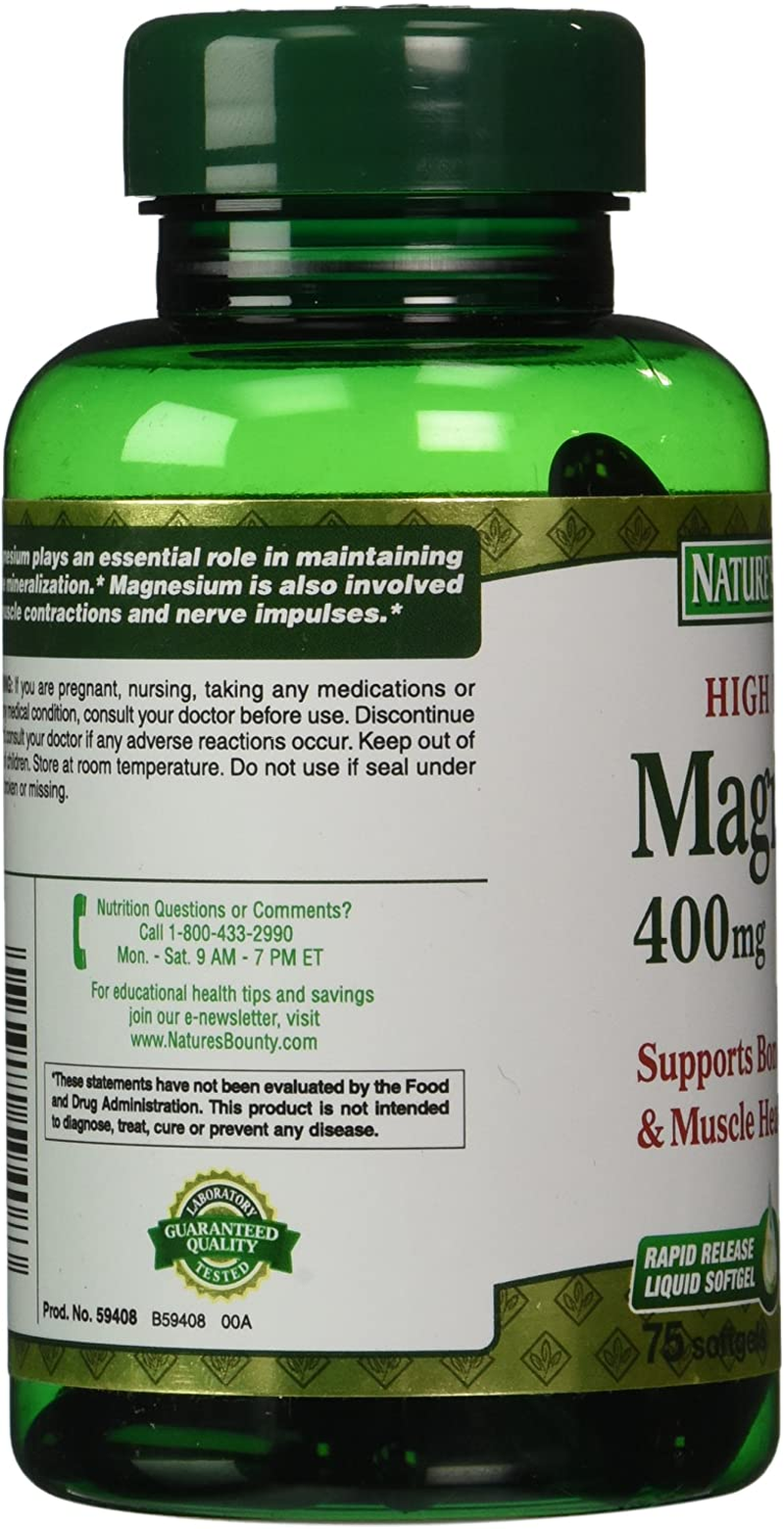 Magnesium 400 Mg, 75 Softgels