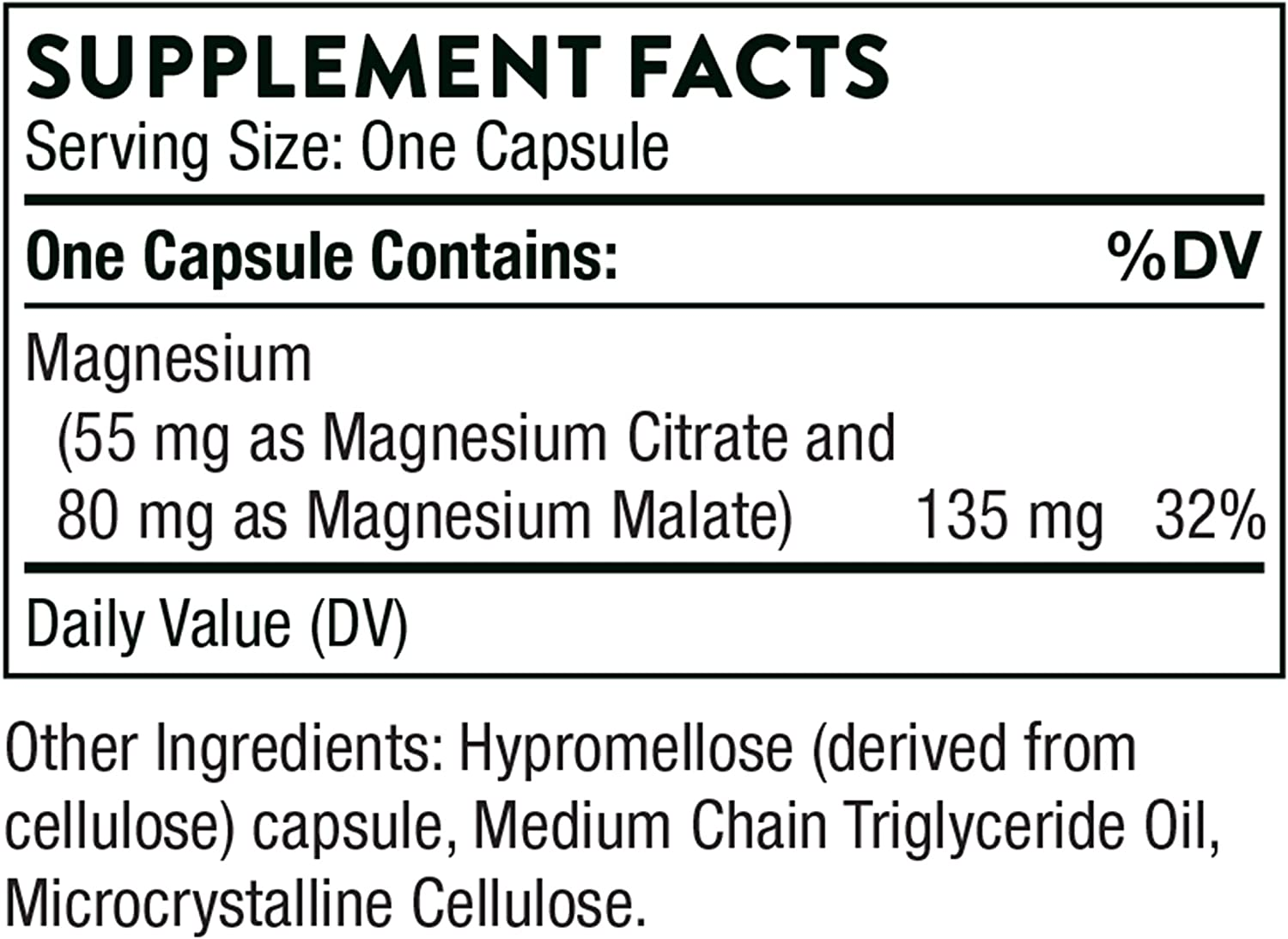 - Magnesium Citramate - Magnesium with Citrate-Malate to Promote Energy Production, Heart and Lung Function, and Metabolism of Carbs - 90 Capsules