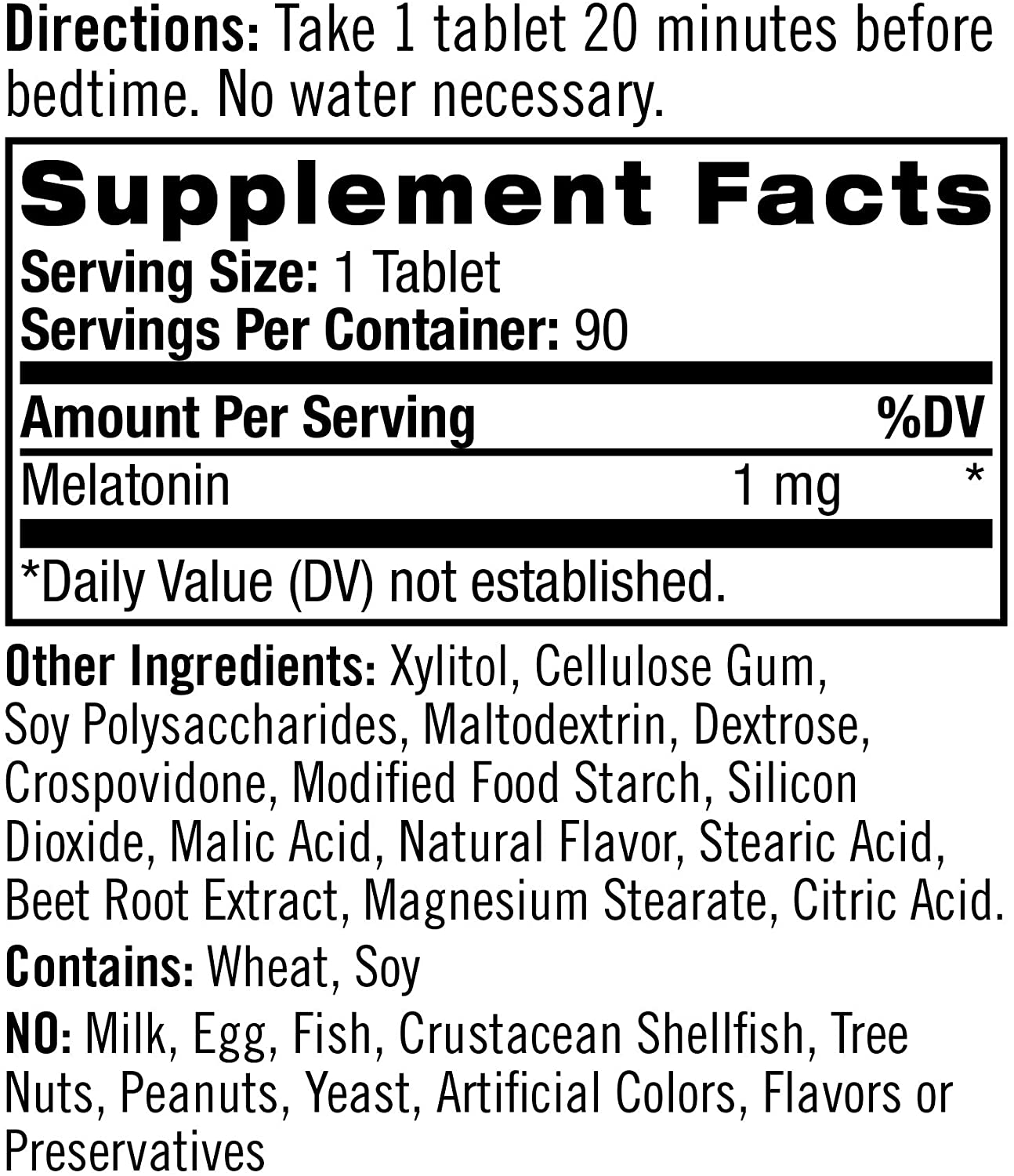 Melatonin Fast Dissolve Tablets, Helps You Fall Asleep Faster, Stay Asleep Longer, Easy to Take, Dissolves in Mouth, Strengthen Immune System, Maximum Strength, Strawberry Flavor, 1Mg, 90 Count