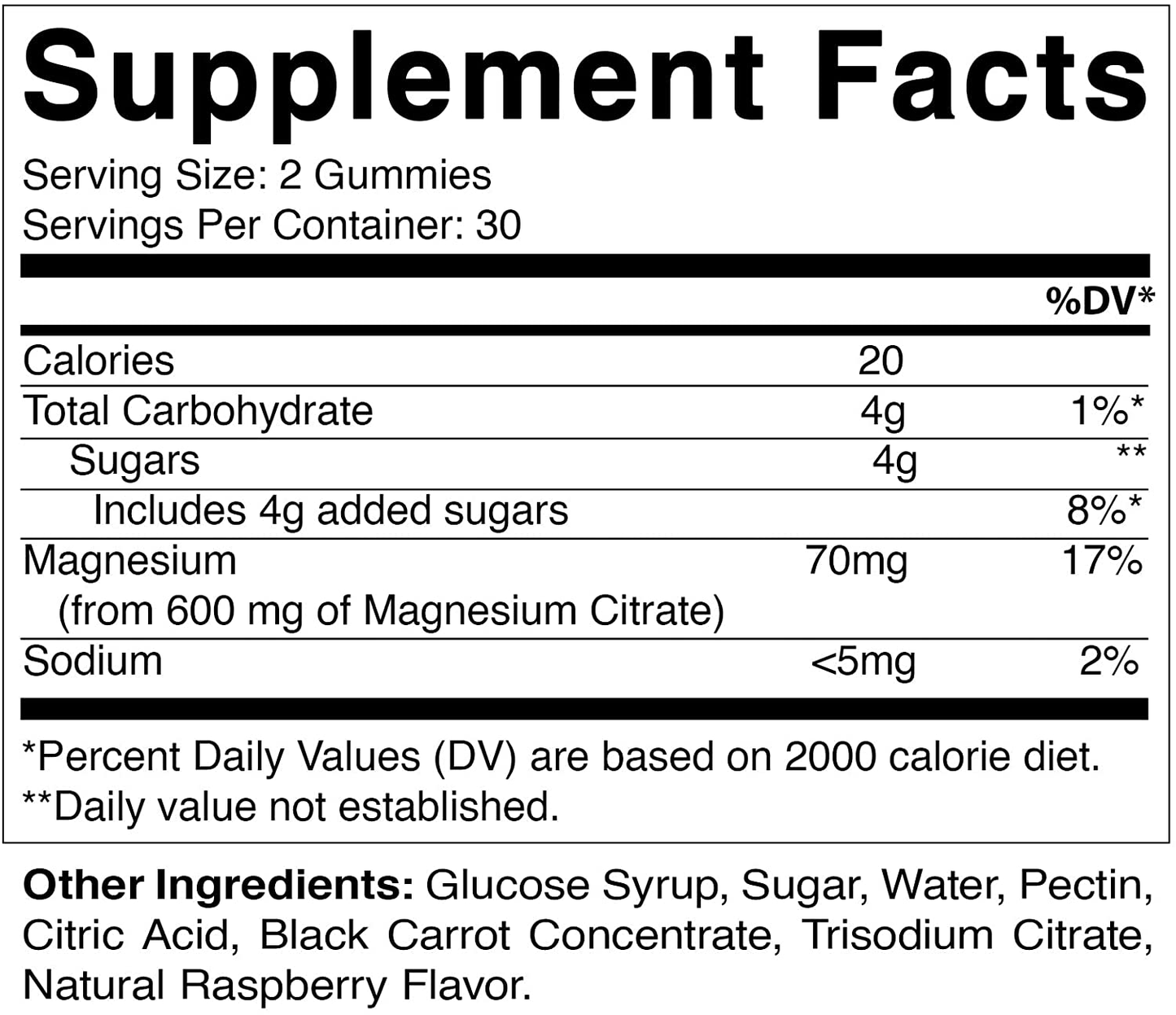 Magnesium Citrate Gummies 600Mg per Serving - 60 Vegan Gummies - Promotes Healthy Relaxation, Muscle, Bone, & Energy Support (60 Gummies (Pack of 1))