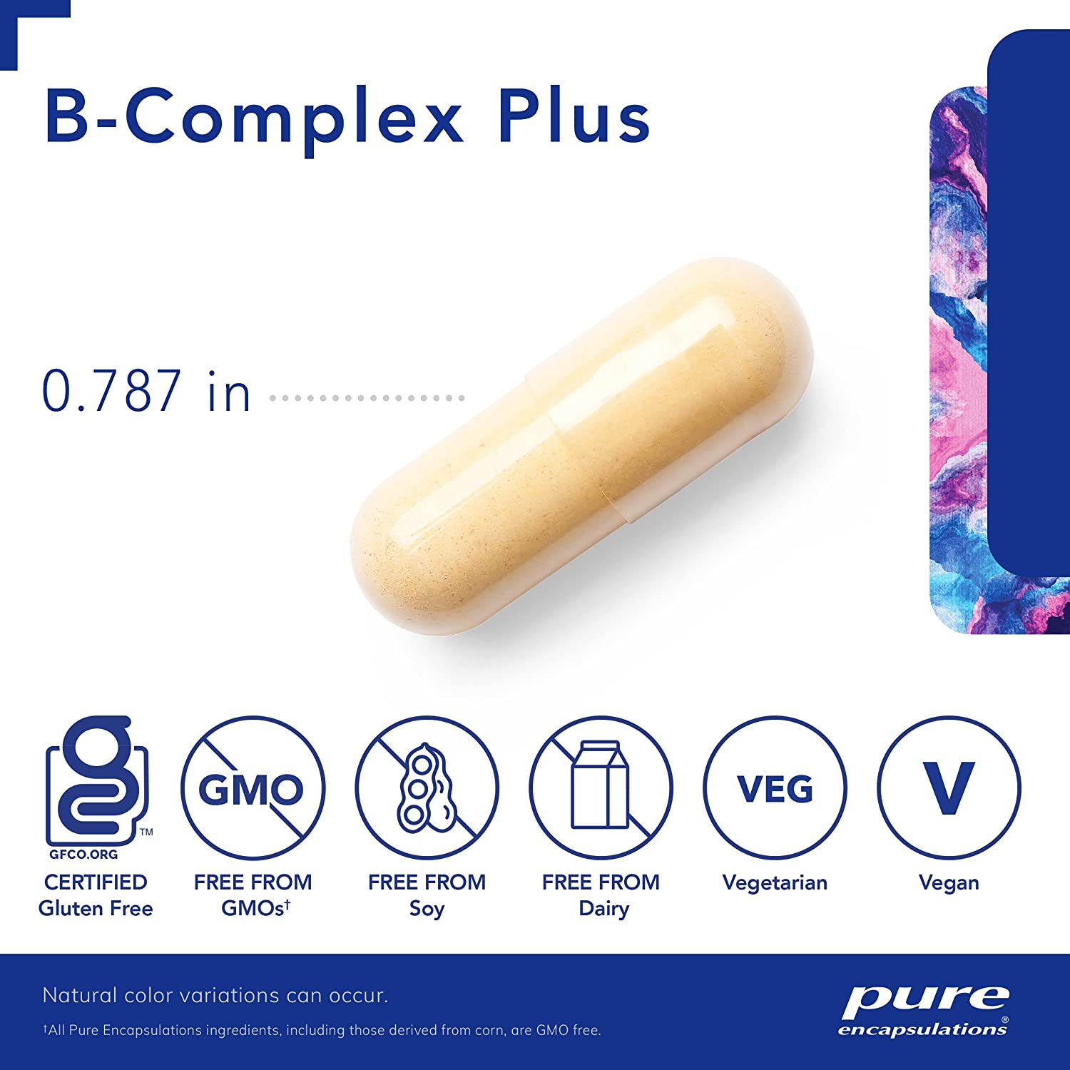 B-Complex plus | B Vitamins Supplement to Support Red Blood Cell Growth, Neurological and Psychological Health, Cardiovascular Health, Energy Levels, and Eye Sight* | 60 Capsules