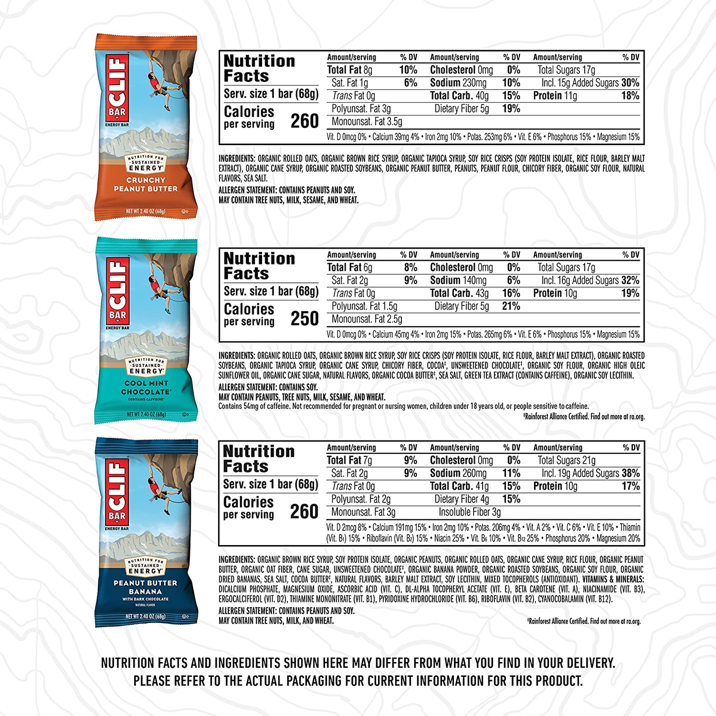 S - Energy Bars - Best Sellers Variety Pack- Made with Organic Oats - Plant Based (2.4 Ounce Protein Bars, 16 Count) Packaging & Assortment May Vary (Amazon Exclusive)