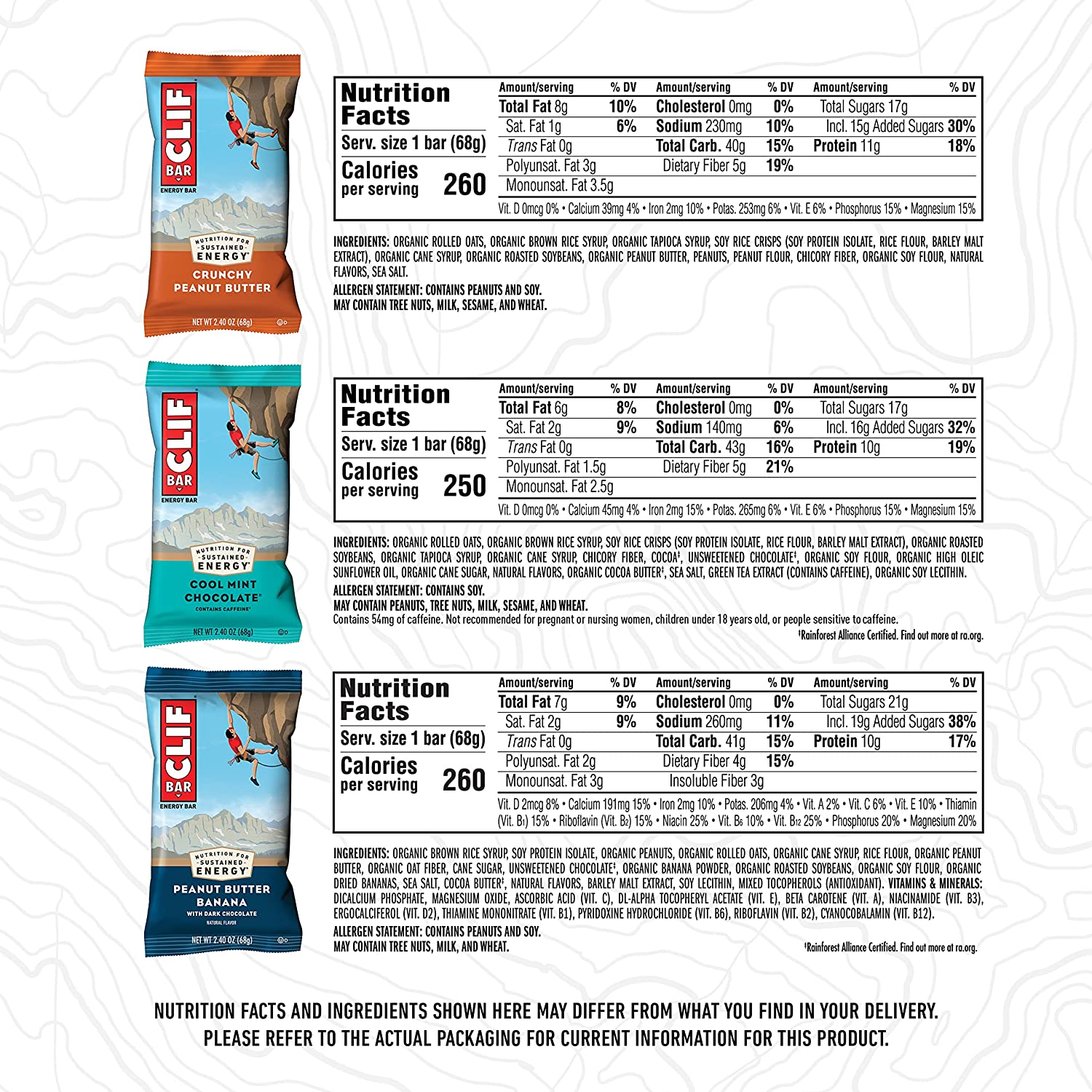 S - Energy Bars - Best Sellers Variety Pack- Made with Organic Oats - Plant Based (2.4 Ounce Protein Bars, 16 Count) Packaging & Assortment May Vary (Amazon Exclusive)