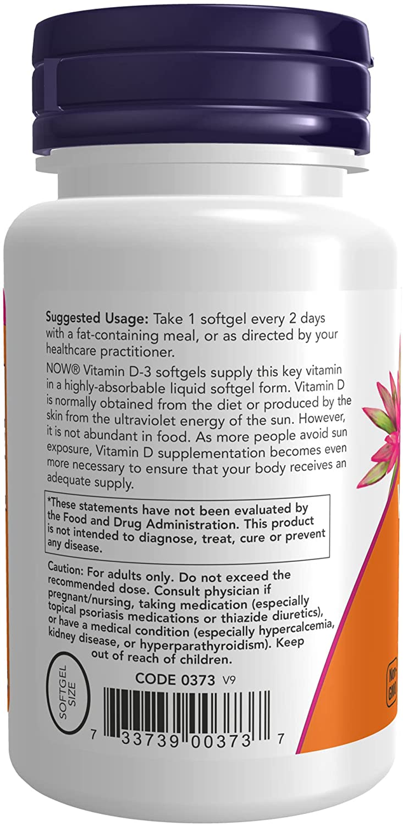 Supplements, Vitamin D-3 5,000 IU, High Potency, Structural Support*, 240 Softgels